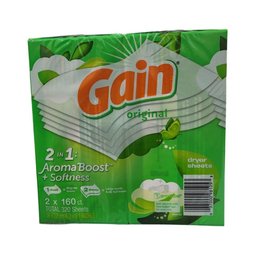 Gain Dryer Sheets, Original (320count)